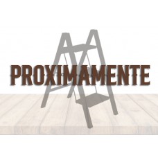 ESCALERA ELEGANCE TE TIJERA ALUMINIO 3E COLOR MADERA -----  MOD. 217106