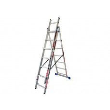 ESCALERA CONVERTIBLE TRIPLE ALUMINIO 3X7--------Mod. 706605