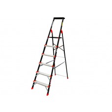 ESCALERA DE TIJERA DE ACERO 6 ESCALONES----------Mod. 706643