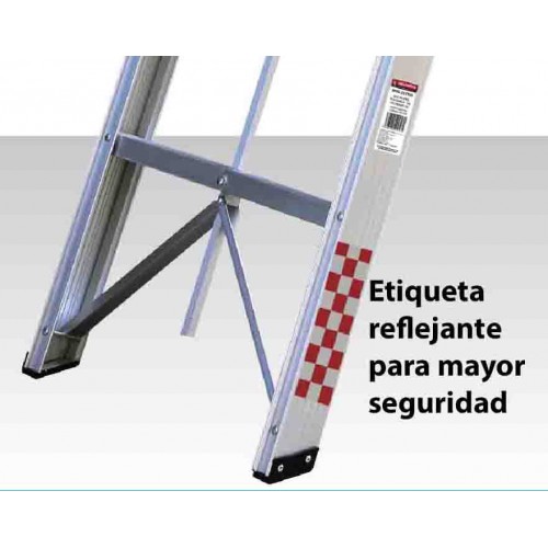 Escalera Plegable Pórtatil Aluminio Para 150 Kg 4 Escalones Peldaños 217104