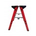 ESCALERA LINEA CASA DE ALUMINIO DOBLE CARGA ROJO----------Mod. 706630